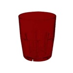 GET 9912-1-R - Bahama Double Rock Tumbler, 12 oz., red, (Case of 72)