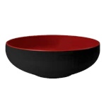 GET B-47-F - Fuji Bowl, 1.3 qt., round, melamine, red/black, (Case of 12)