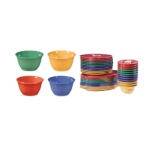 GET BC-70-MIX - Diamond Mardi Gras Bouillon Cup, 7 oz., 4