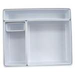 GET BN-ABCDEF-W - Milano Bento Box with Lid, 11.75