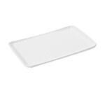GET CS-1270-CN-W - Coralline Platter, 12'' x 7'', rectangular, white, (Case of 12)
