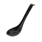 GET 6020-BK - Nara Soup Spoon, 0.8 oz., melamine, black, (Case of 60)