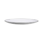 GET OP-1291-W/BK - Settlement Bistro Dinner Plate, 12-1/4