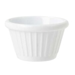 GET F-625-W - Ramekin, 2 oz., fluted, white (Case of 48)