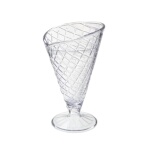 GET ICM-26-2-CL - Dessert Time Waffle Cone Cup, 8 oz., clear, (Case of 24)