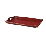 GET LUX-2518-M - Room Service Tray, 25 x 16 inch, hardwood, mahogany, (Case of 6)