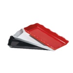 GET ML-154-W - Bake & Brew Display Tray, 14 x 5-1/2 inch, scallop, white, (Case of 6)