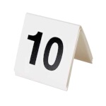 GET NUM-1-25 - Table Tent, numbers 1 through 25, (Case of 3 Sets)