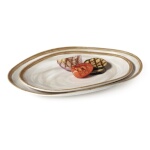 GET OP-1813-PCM - Osslo Platter, 17-3/4 x 13 inch, oval, flare, pottery cream, (Case of 3)