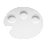 GET PP-977-W - Painter's Plate, 12 inch, melamine, white, (Case of 12)