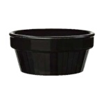 GET R-3-BK - Diamond Chexers Ramekin, 3 oz., melamine, black, (Case of 48)