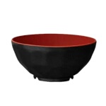GET RB-122-RB - Fuji Bowl, 11 oz., melamine, beehive texture, red/black, (Case of 12)
