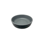 GET RR-5-GRM/BKM - Roca Shallow Side Dish, 4 oz., melamine, gray matte/black matte, (Case of 48)