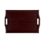 GET RST-2516-M - Room Service Tray, 25 x 16 inch, hardwood, mahogany, (Case of 6)