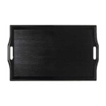 GET RST-2517-1-BK - Room Service Tray, 25 x 16 inch, plastic, black, (Case of 6)