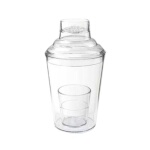 GET SH-175-1-CL - Shaker Set, 3 piece, 18 oz. (19.85 oz. rim full), clear (Case of 24)