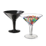 GET SW-1419-BK - Super Martini Glass, 48 oz., black (Case of 3)
