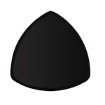 GET TP-12-BK - Black Elegance Plate, 12