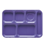 GET TR-152-T - Cafeteria Tray, 14-1/2 x 10 inch, 6 sections, right-hand, tan, (Case of 12)