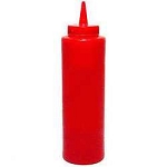 Gold Medal 5047 - Red Ketchup Squeeze Bottle, Plastic