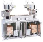 Gold Medal 2220-00-100 - Twin Maxi Popcorn Plant, floor model, (2) 36 oz. kettles, 76