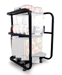 Gold Medal 6055B - Twin-Bowl Frusheez Tote, heavy-duty carrier for #1114 & #1111, black