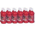 Gold Medal 7730+ - Washable Red Paint, 8 oz. (Case of 12)