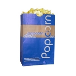 Gold Medal 2208E - EcoSelect Laminated Popcorn Bags, 46 oz., Blue, 1000 per Case