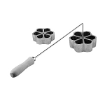 Gold Medal 5120 - Rosecake Waffle Mold with Handle