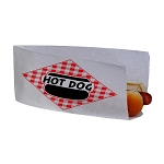 Gold Medal 5444 - Wax Hot Dog Bag, open-top/split side, (Pack of 1000)