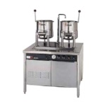 Groen 142840 - Kettle Cabinet Assembly, direct steam, (3) 20 quart kettles, hand tilt, 2/3 jacket, 54