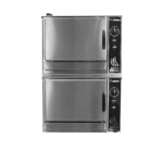 Groen (2)HY-3EF - Convection Steamer, electric, double-stacked, stand mount, (3) pans/compartment capacity