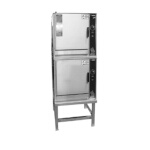 Groen (2)HY-5EF - Convection Steamer, electric, double-stacked, stand mount, (5) pans/compartment capacity