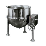 Groen DL-60 - Tilting Kettle, direct steam, 60 gallon, crank tilt, 2/3 jacket, tri-leg base