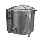 Groen EE-80 - Kettle, electric, 80 gallon, 2/3 jacket, insulated & sheathed, open tri-leg base
