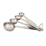 Browne 2316EH - Measuring Spoon Set, bowl style, US standard capacities, stainless steel