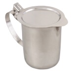 Browne S3202 - Teapot/Creamer, 10 oz., flat recessed top, stackable, stainless steel
