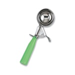 (Discontinued) Browne HL12612 - Disher, size 12, 2.98 oz., 18/8 stainless steel, poly handle, green