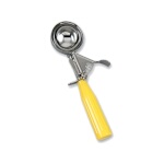 (Discontinued) Browne HL12620 - Disher, size 20, 2.08 oz., 18/8 stainless steel, poly handle, yellow