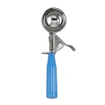 Browne 573316 - Disher, size 16, 2.43 oz., 18/8 stainless steel, poly handle, blue