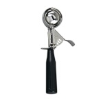 Browne 573330 - Disher, Size #30, 1.25 oz., 18/8 stainless steel, poly handle, black