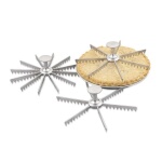 Browne 8412 - Pie Marker, 12 cut, cast aluminum, polished finish
