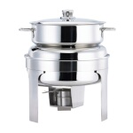 Browne 575177 - Harmony Soup Station Chafer, 10-1/2 qt., round, stainless steel