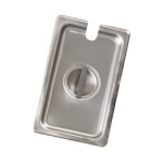 Browne 575529 - Steam Table Pan Cover, full size, notched, solid, 24 gauge stainless