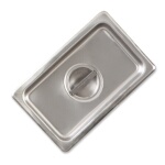 Browne CP8192 - Steam Table Pan Cover, 1/9 size, solid, 24 gauge stainless