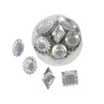 (Discontinued) Browne 80185201 - Pastry Mold Set, 60-piece, with boxed, various designs, tin