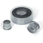 (Discontinued) Browne 80880001 - Pastry Cutter Set, 8-piece, fluted, stainless steel