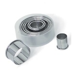 (Discontinued) Browne 80880101 - Pastry Cutter Set, 8-piece, plain, stainless steel