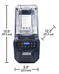 Hamilton Beach HBH855 - Blender, 48 oz. capacity, variable speeds, Quiet Shield, stainless steel blades