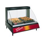 Hatco GRCD-2P - Heated Display Case, curved glass, (2) pan shelf, lighted